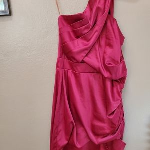 Red formal mini dress